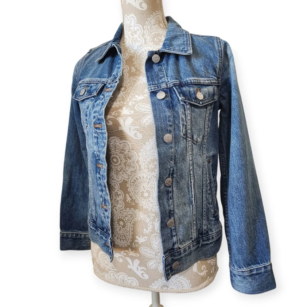 Madewell Classic Trucker Boho Denim Jacket Size XXS